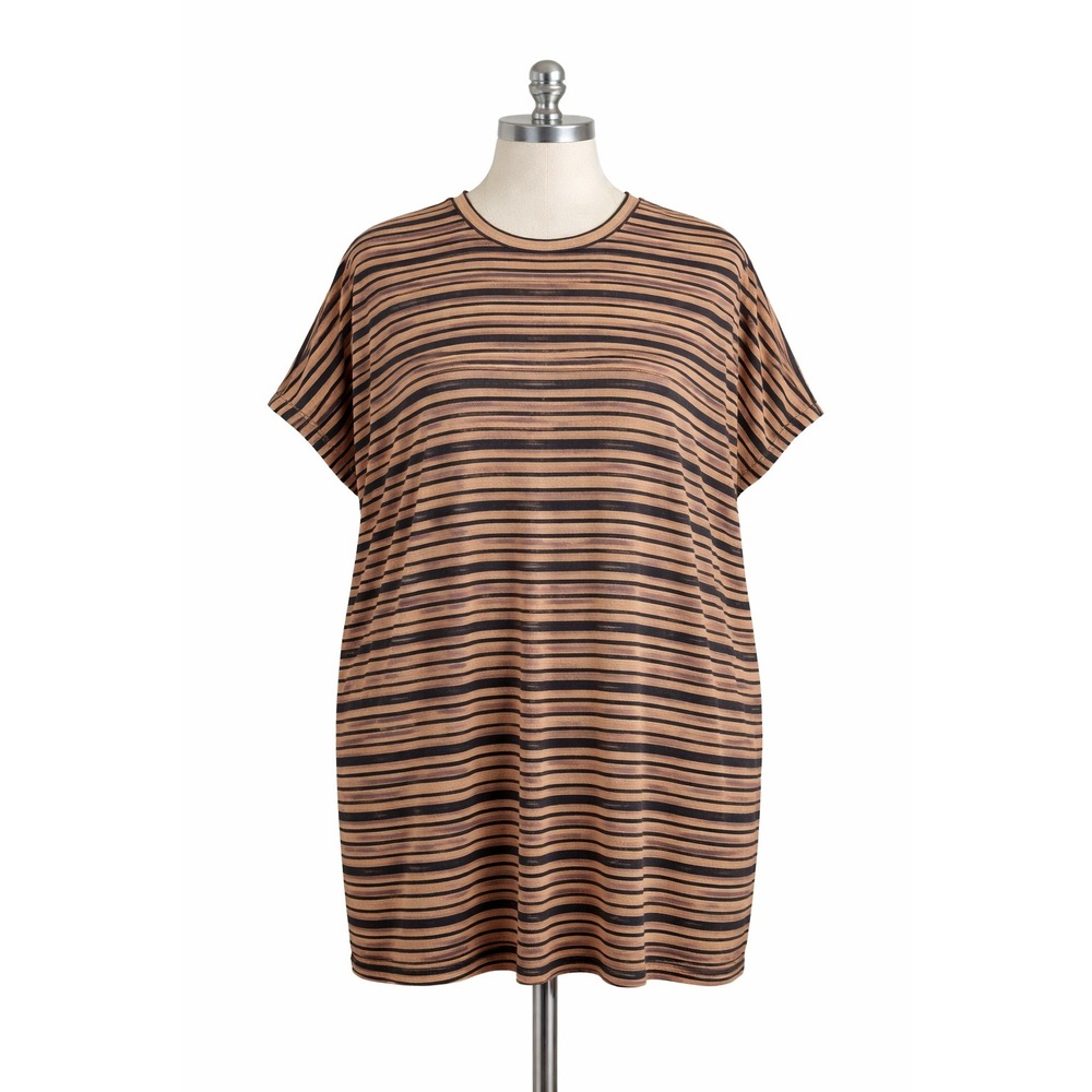 Eloquii Elements Midi Shirt Dress Women  22/24 Casual Summer Lightweight Neutral